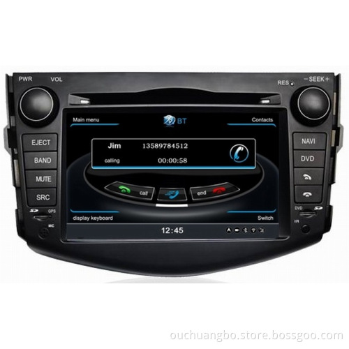 Ouchuangbo Car Radio DVD for Toyota RAV4 (2009-2012) S100 Platform 3G Wifi Bluetooth Audio